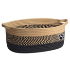 Cesta tejida para mascotas y guarder�a en color marr�n mixto
