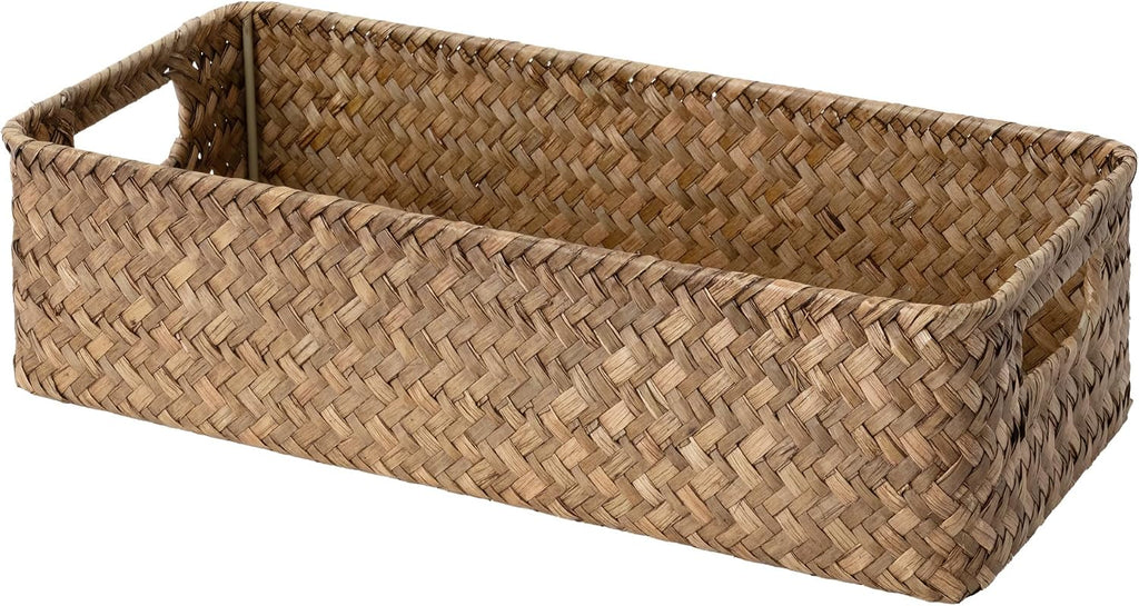 Cesta de papel higi�nico de jacinto de agua con asas