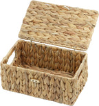 Cesta peque�a de jacinto de agua con tapa