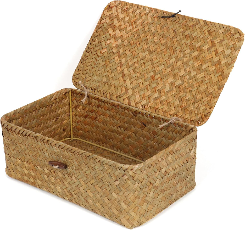 Cesta peque�a de algas marinas con tapa