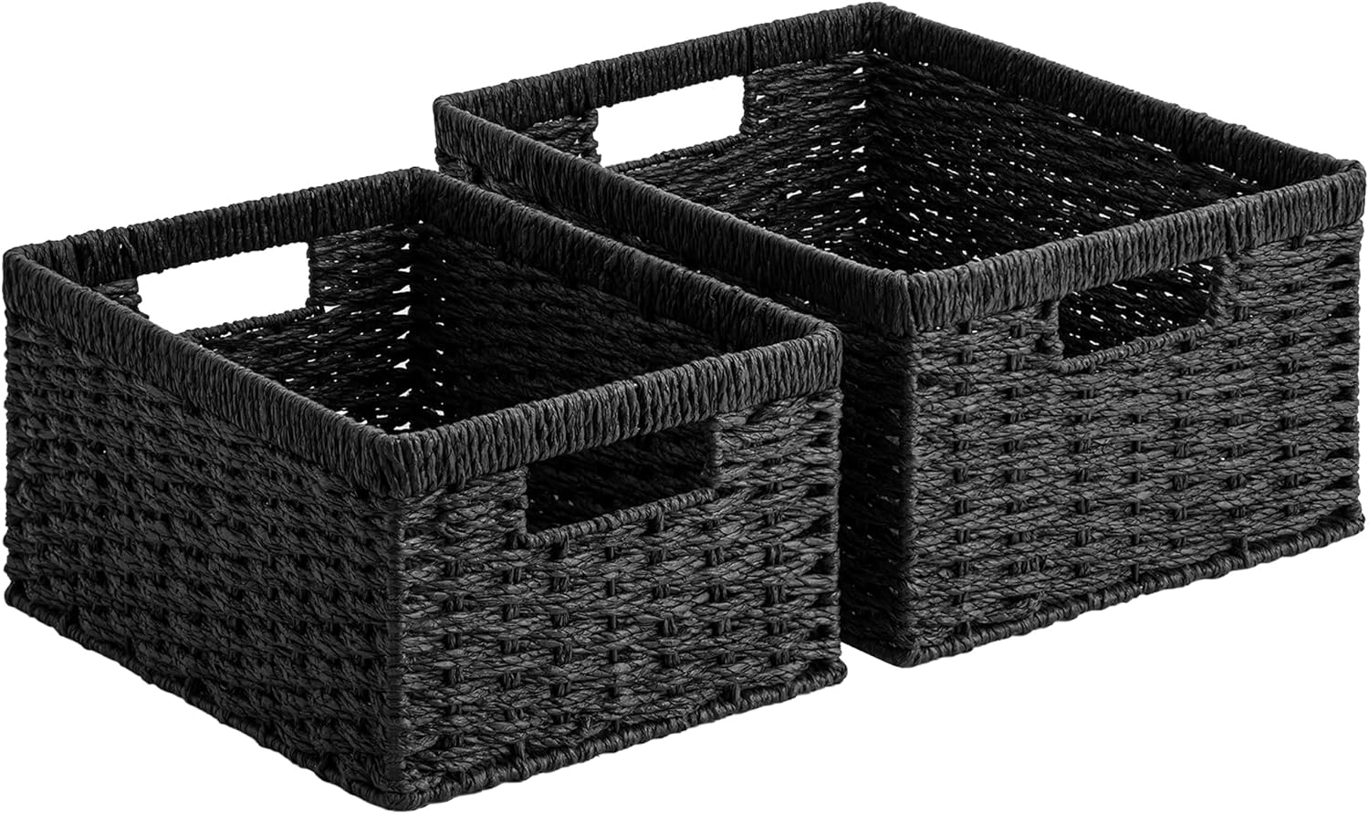 Medium Water Hyacinth Storage Baskets - Set of 2