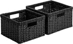 Medium Water Hyacinth Storage Baskets - Set of 2