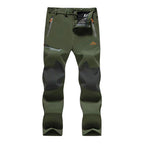 Men's Winter Pants Fleece Lined Ski Snow Pants Water Resistant 4 Zip Pockets Outdoor Work Pants FallFreshness Outdoorfun