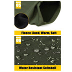 Men's Winter Pants Fleece Lined Ski Snow Pants Water Resistant 4 Zip Pockets Outdoor Work Pants FallFreshness Outdoorfun