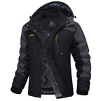 Chaqueta de esquí impermeable para mujer, con capucha, forro polar, cálida, de invierno, para la nieve, cortavientos de montaña, cortavientos de lluvia, cortavientos para otoño, diversión al aire libre