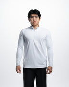Brushed Nylon Quarter Zip-up