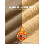 Chaqueta camionera de invierno con forro sherpa para hombre, chaqueta informal cálida con múltiples bolsillos, tops de ropa de hombre con cuello, forro polar de algodón, manga larga, novedad de otoño, chaqueta caqui beige, diversión al aire libre
