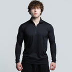 Brushed Nylon Quarter Zip-up
