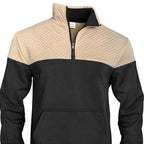 Sudadera con capucha para hombre, diseño de retazos, casual, con cremallera, cuello alto, elegante, estilo urbano, nueva llegada, cálida, para hombre, regalos de Navidad para él