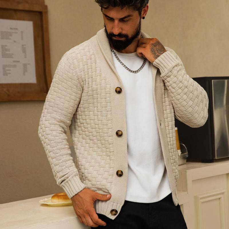 Men's New Fashion Sweater Cardigan, Warm Knitwear for Fall & Winter, Stylish High-End Feel, Perfect for Casual Wear